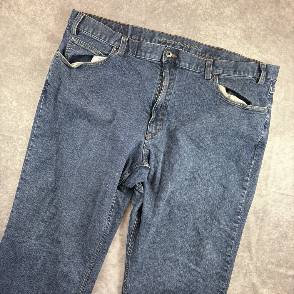 Duluth Trading Co Jeans Mens 48x32 Blue Flex Weekender Stretch Denim Workwear